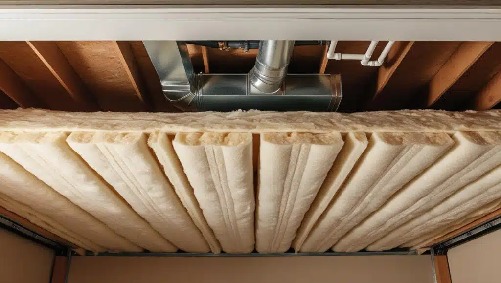 isolation du plafond d’un garage sous une pièce chauffante